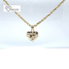 10K Yellow Gold Small Nugget Heart Pendant Nugget Jewelry, Gold Nugget Jewelry, Custom Gold Jewelry, 14kt Gold Jewelry, Xoxo Jewelry, Xo Jewelry, Dope Jewelry Accessories, Gold Pendent, Gold Pendants