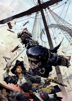 Wayne Reynolds, Monkey Island, Pirate Adventure, Pathfinder Rpg, Pirate Life, Art Folder, Afro Art