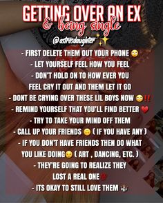 Break Up Advice Feel Better, How To Get Over Your Ex Boyfriend, What To Do After A Breakup, Contact Names For Boyfriend, Baddie Lifestyle, Healing From A Breakup, Get Over Your Ex, Social Life Hacks, Contact Names