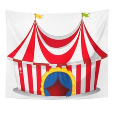 a circus tent on a white background