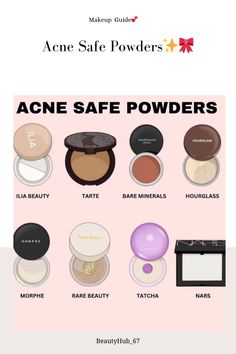 Makeup_Makeup Guide_Makeup look_Acne_Acne Safe Powders_Skincare_SkincareGuide_Acnee Treatment#makeupoftheday #makeuplover #powder #acnetreatment #acnescarsproducts Acne Safe Setting Powder, Acne Safe Powder, Acne Prone Skin Makeup, Acne Makeup, Best Powder, Esthetician Room