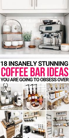 coffee bar ideas Party Coffee Bar Ideas, Coffee Bar Ideas Modern, Counter Coffee Bar Ideas, Cute Coffee Bar Ideas, Coffee Bar Ideas Diy, Modern Coffee Bar Ideas, Diy Small Apartment