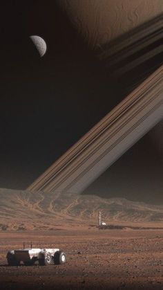 an image of saturn taken by nasa's cassnification vehicle in the distance