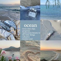 the ocean is filled with lots of different things to see and do in this collage