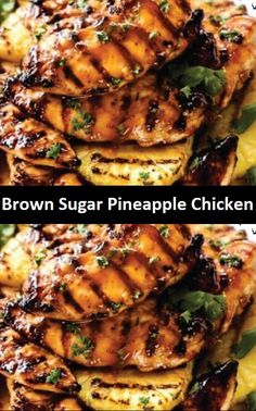 Brown Sugar Pineapple Chicken Brown Sugar Pineapple Chicken, Brown Sugar Pineapple, Pineapple Chicken Recipes, Snack Lunch, Grilled Salmon Recipes, Chicken Marinade Recipes, Pineapple Chicken, Snack Foods, Foods Recipes