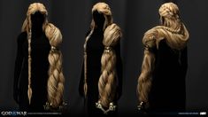 ArtStation - God of War Ragnarök - Sif Groom Fantasy Inspiration, Fantasy Clothing, Hair Art, Hair Designs, Hair Goals