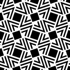 an abstract black and white pattern that is very similar to the shape of a cube