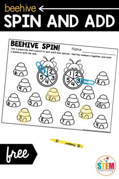 the beehive spin and add activity for kids to learn how to use it