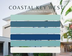 the exterior paint palette for coastal key west