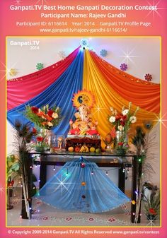 ganpati tv best home ganpai decoration contest