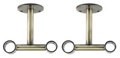 PRICES MAY VARY. Title: Urbanest Set of 2 Double Ceiling Brackets for Curtain Rod, Fits 1-inch Front Rod and 3/4-inch Back Rod, Antique Brass. Product Type: Categories > Home Décor Products > Window Treatment Hardware > Rod Holders Ceiling Mounted Curtains, Ceiling Mount Curtain Rods, Double Ceiling, Ceiling Classic, Interior Door Knobs, Ceiling Fan Bathroom, Curtain Brackets, Ceiling Curtains, Curtain Rod Brackets