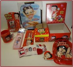 an assortment of items from the betty bobs collection