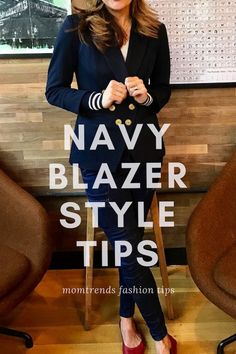 Women’s Blue Blazer Outfit, Navy Blazer With Jeans Women, Outfits With Navy Blazers For Women, How To Style Navy Blazers Women, Womens Navy Blazer Outfit, Navy Blue Blazer Outfit Women Casual, Style Blue Blazer Women, Navy Blazers For Women Outfits, Styling Navy Blazer