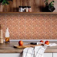 the kitchen counter is clean and ready for us to use in this time of day