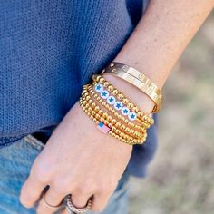 American Flag Gold Beaded Bracelet – Golden Thread, Inc. Alabama Elephant, Gold Beaded Bracelet, Golden Thread, Ring Bracelet Chain, Jewelry Making Kits, Gold Bead Bracelets, Kids Earrings, Cross Jewelry, Hair Accessories Jewelry