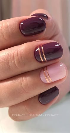 Plum Nails, Maroon Nails, Makijaż Smokey Eye, Burgundy Nails, Her Nails, Pretty Nail Art, Manicure Y Pedicure