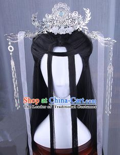 Chinese Swordsman, Princess Wedding Hair, Chinese Queen, Ancient Dress, Headpiece Diy, Chinese Style Dress, Beautiful Tiaras