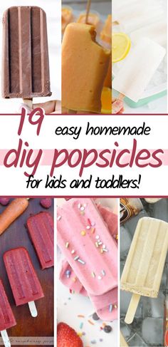 homemade diy popsicles for kids and toddlers