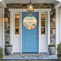 Kate McEnroe New York Personalized Beach House Door Sign, Coastal Welcome Wood Entry Hanger 12 (Round)Door HangersPMH58 - 12.2460822 Wood Entry Door, Wood Printing, Wood Entry Doors, Wooden Welcome Signs, Soft Coral, House Doors, Soft Corals, East Hampton, Entry Door