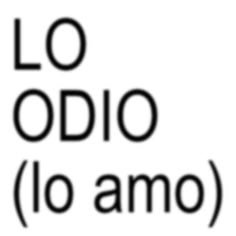 an image of the words lo podio and i amo in black on a white background