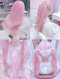 Two Tone Pink And Purple Hair, Ill Wait, Light Pink Hair, Chica Cool, Dyed Hair Inspiration, Hair Idea, Peinados Fáciles Para Cabello Corto