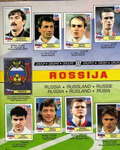 the official team poster for the world cup final match between ussr and russia in 1994