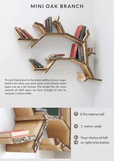 the book shelf is made out of books