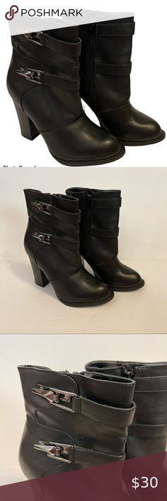 JustFab Black Pavlik Moto Ankle Black Boots Ankle Black Boots, Boot Shop, Black Boots, Size 6, Boots, Style Tips, Shop My