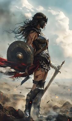 Anime Knight Female, Knight Female, Most Dangerous Animals, Viking Warrior Woman, Anime Knight, Female Warriors, Warrior Outfit, Wonder Woman Art