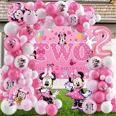 PRICES MAY VARY. Minnie 2nd Birthday Party Supplies Set: 15pcs 12inch solid color balloons,15pcs 12inch Minnie pattern balloons,45pcs 10inch balloons,45pcs 5inch balloons,4pcs large size foil balloons,1Pc 40inch number 2 foil balloon,1pc balloon strip,1pc roll glue dots,1Pc 59*39.4 inch Minnie 2nd Birthday Backdrop Banner. Premium Material:The Minnie party balloons are made of durable natural latex, and every latex balloons have been rigorously tested and selected manually, safe, thick and stron Birthday Party Ideas For 2 Year Girl, Mini Mouse Birthday Decorations, Mini Mouse Birthday Decoration, Minnie Mouse Second Birthday Party, Minnie Mouse Birthday Party Ideas 2nd, Minnie 2nd Birthday, Minnie Mouse 2nd Birthday Party, Minnie Balloons, Disney Parties