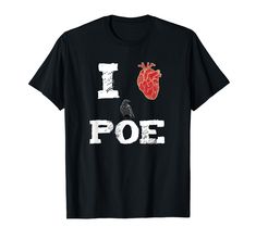 PRICES MAY VARY. Gift for Edgar Allan Poe fans. Edgar Allan Poe gift.Gift for English Teachers who like Edgar Allan Poe Lightweight, Classic fit, Double-needle sleeve and bottom hem I Love Edgar, English Teachers, Edgar Allan, Edgar Allan Poe, Vneck Tshirt Women, Halloween Gift, Halloween Gifts, Shirt Outfit, Branded T Shirts