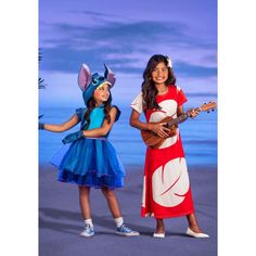 Disney Lilo Costume for Kids:Is your kiddo a fan of Disney's Lilo from Lilo & Stitch? We are too! From her animated ways and boundless creativity, she's an inspiration to us all. And if your tyke would like to dress up just like their favorite character for playtime, Halloween, or even a Disneybound, you can help them say aloha to countless Lilo adventures with our licensed Kid's Disney Lilo Costume! This exclusive makes dressing like Lilo easy with just two pieces. The ensemble starts with a pu Duo Halloween Costumes Mom And Daughter, Cool Kids Halloween Costumes, Mommy And Daughter Costumes, Lilo And Stitch Family Costume, Mom And Daughter Halloween Costumes, Girls Halloween Costumes For Kids, Disney Ariel Costume, Kid Halloween Costumes, Mother Daughter Halloween Costumes