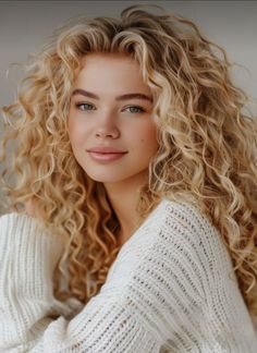 Honey Blonde Hair Curly, Curly Haircuts Ideas, Curly Strawberry Blonde Hair, Strawberry Blonde Curly Hair, Blonde Curly Hairstyles, Honey Blonde Curls, Honey Blonde Curly Hair, Short Curly Blonde Hair, Long Curly Blonde Hair