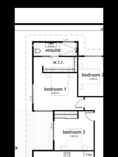 the floor plan for a two story house