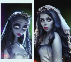 Emily From Corpse Bride, Tiffany Chucky Bride Aesthetic, Bride Of Chucky Makeup, Tiffany Chucky Bride, Doll Mask, Halloween Costumes For Work