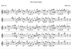 the dark island sheet music for guitar