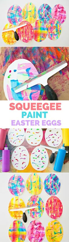 an easy art project for kids to do with the paint and paper plates that they are using