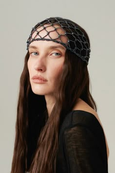 NA NEI summer collection Croshet Headpiece Outfit, Pearl Accessories Outfit, Events Hairstyles, Accessories 2025, Jewelled Headpiece, Winter Blouse, Bella Hadid Fashion, Black Long Skirt, Event Hairstyles