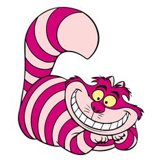 a pink and white striped cartoon character