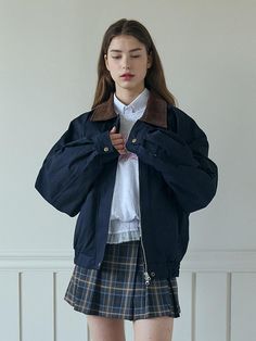 Composition : OUTSHELL: COTTON 100% LINING: POLYESTER 100%Color : NAVYCountry of Origin : Republic of Korea Navy Padded Collar Outerwear For Fall, Fall Fits, Ideas Style, Stay Warm, Fashion Inspo Outfits, Mood Board, Bomber Jacket, Fashion Inspo, Hair Cuts