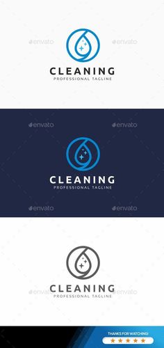 the logo for cleaning company is clean and ready to be used in any type of business