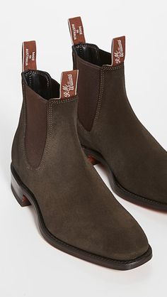 R.M. Williams Suede RM Boots | SHOPBOP Suede Slip-on Boots With Heel Pull Tab, Western Suede Chelsea Boots With Leather Sole, Classic Suede Chelsea Boots With Snip Toe, Formal Slip-on Chelsea Boots With Suede Lining, Classic Suede Chelsea Boots With Reinforced Heel, Formal Suede Slip-on Chelsea Boots, Formal Slip-on Boots With Heel Pull Tab, Suede Chelsea Boots With Rubber Sole And Snip Toe, Suede Chelsea Boots With Snip Toe And Rubber Sole