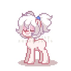 the pixel art is very cute and it looks like an animal