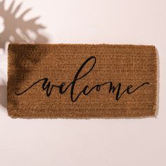 doormat with welcome in black calligraphy font Chip Joanna Gaines, Madison Grace, Hello Doormat, Magnolia Table, Magnolia Market, Human Kindness, Chip And Joanna Gaines