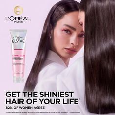 Expertly composed to complement your Glycolic Gloss routine, the L’Oréal Paris Elvive Glycolic Gloss Conditioner is ideal for dull, porous hair types.  With its rich texture, the formula envelops each strand, providing nourishment to hydrate and lock in much-needed moisture. Use it alongside the complete 4-step routine to achieve smooth, silky-looking locks with long-lasting shine. Porous Hair, Hair Damage, Grande Cosmetics, Dull Hair, Baby Skin Care, First Aid Beauty, Sulfate Free Shampoo, Scalp Care, Shea Moisture Products