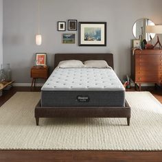 the mattress is made and ready for someone to use it in their home or office