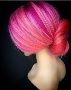 Peachy Pink Hair, Orange Shades, Looks Party, Hair Images, Rainbow Hair, Cool Hair Color