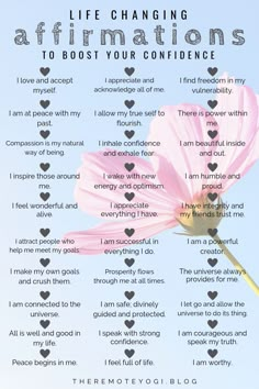 Life Changing Affirmations, Sensitive People, Daily Positive Affirmations, Boost Your Confidence, Self Love Affirmations, Love Affirmations, Manifestation Affirmations