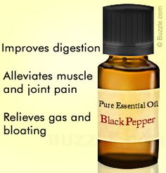 Health benefits of black pepper essential oil Benefits Of Black Pepper, Painful Gas, Black Pepper Essential Oil, Improve Digestion, Sore Muscles, Pure Essential Oils, Macallan Whiskey Bottle, Black Pepper, Pain Relief