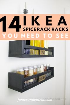 Bekvam Spice Rack Hack, Ikea Bekvam Hack, Bekvam Hack, Bekvam Spice Rack, Ikea Spice Rack Hack, Spice Rack Hack, Ikea Kitchen Cart, Spice Rack Ideas, Ikea Bedroom Hacks